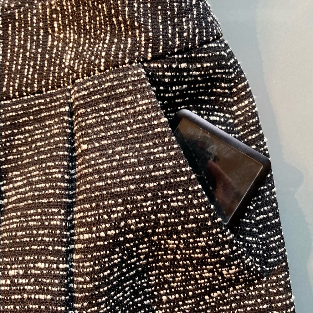 Halogen Black and White Textured A-Line Skirt - Picture 9 of 16
